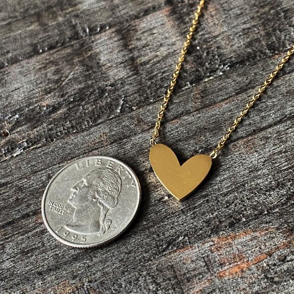 NEW Mother Of Pearl Heart Layering Necklace - Picture 8 of 8